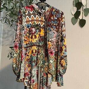 Cha Cha Vente Multicolor Floral Tunic
